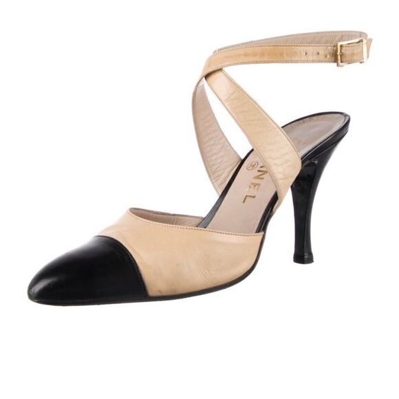 Chanel Vintage 1995 two toned Slingback Pumps
Size: 8 IT38 - Picture 1 of 11